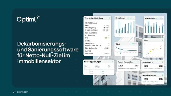PropTech Optiml launcht Dekarbonisierungssoftware