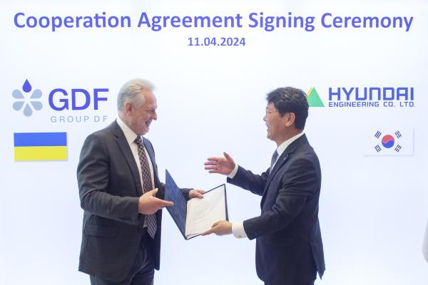 DEN WIEDERAUFBAU DER UKRAINE PLANEN: GROUP DF INTERNATIONAL UND HYUNDAI ENGINEERING BAUEN INDUSTRIEPARK IN DER UKRAINE