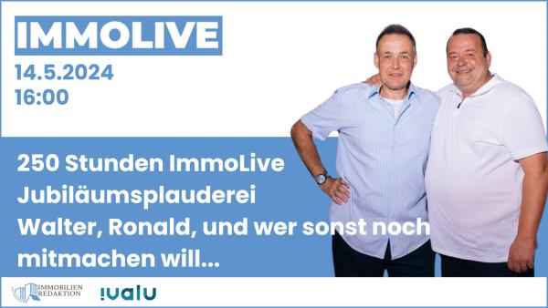 250 Stunden ImmoLive - eine Jubiläumsplauderei