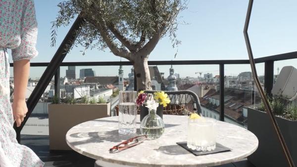 Entdecken Sie die Rooftop Bar Wien im Lamee Hotel für atemberaubende Aussichten