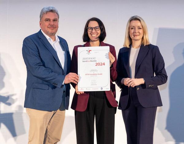 OTTO Immobilien erneut als familienfreundliches Unternehmen zertifiziert