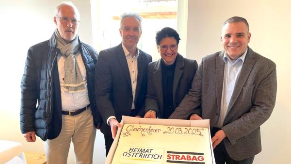 Gleichenfeier für Kindergarten und Wohnungen im „ein viertel grün“