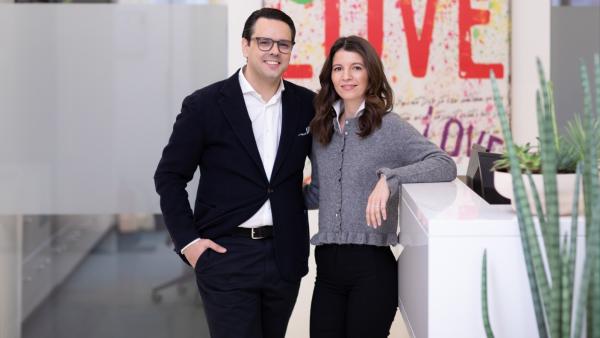 Tanja Bachschwöller und Lukas Eybel