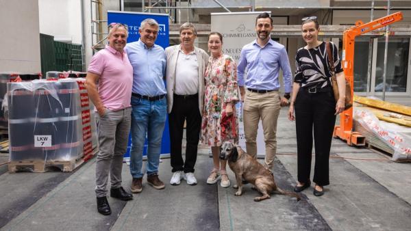 Gleichenfeier für Wohnprojekt der BIP Immobilien Development GmbH in der Schimmelgasse 5 in Wien Landstraße