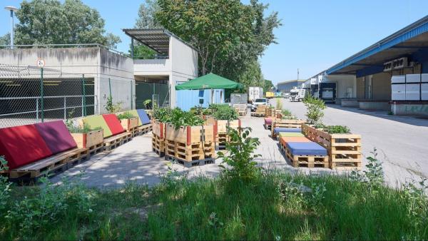 Soilful-Garten bei Schachinger Logistik in Wien-Simmering