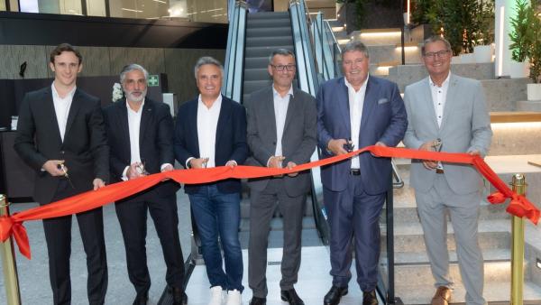 Christoph Nemetschke (Bondi Consult), Oliver Oszwald (HNP), Thomas Reicher (HABAU), Thomas Balázs (IGO), Anton Bondi (Bondi Consult), Georg Papai (Bezirksvorsteher Floridsdorf)