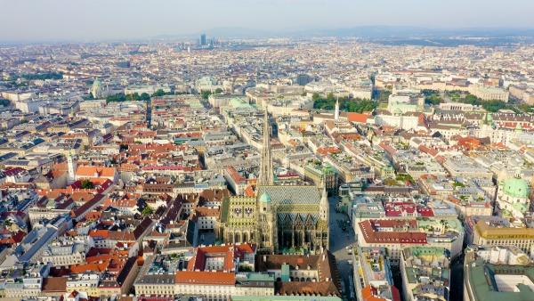 Blick über die Dächer von Wien
