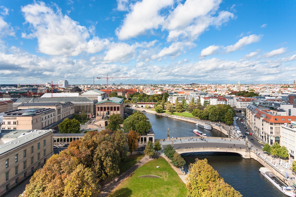 Blick auf die deutsche Hauptstadt Berlin
