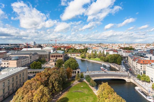 Blick auf die deutsche Hauptstadt Berlin