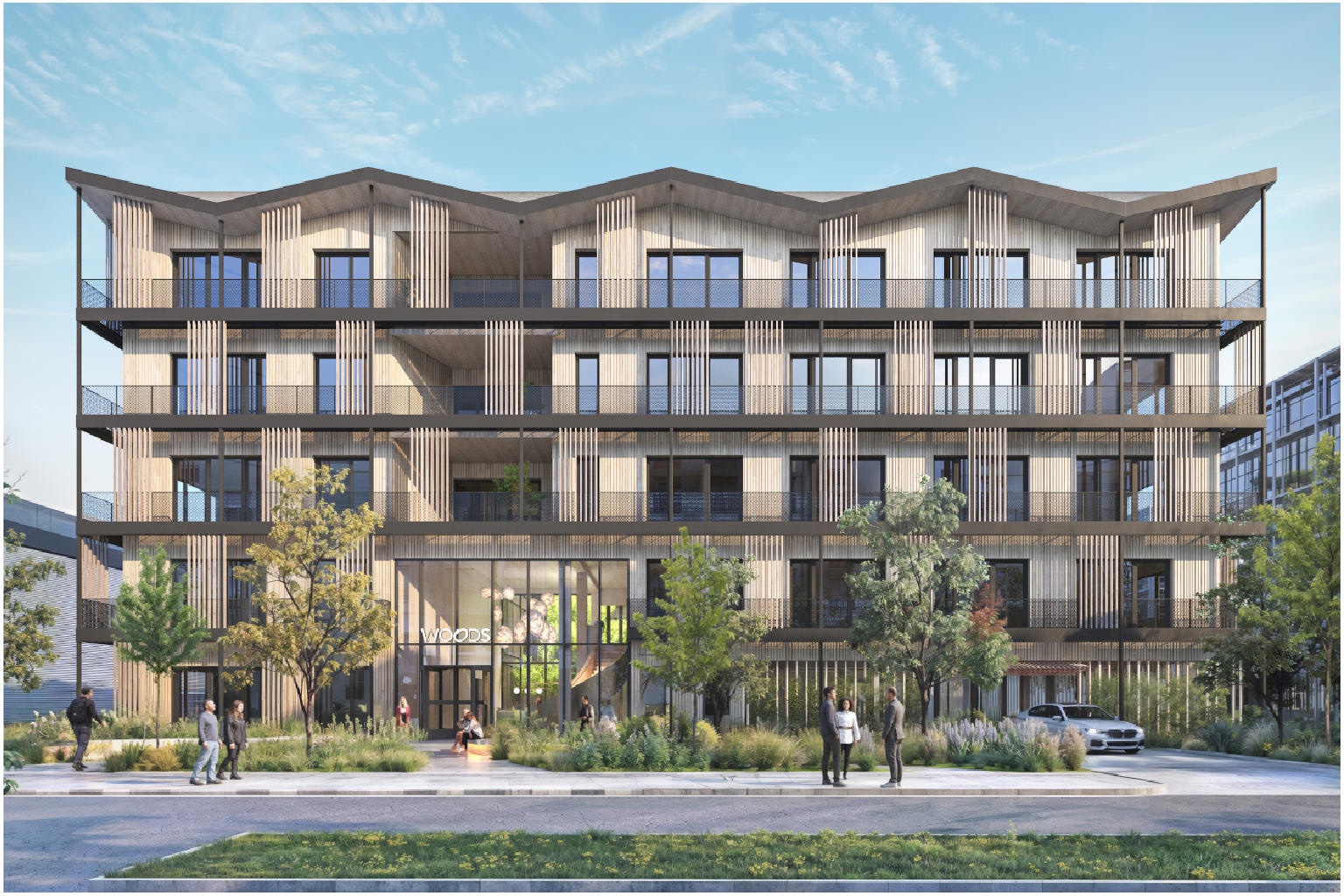 Geplantes Woods-Projekt in München von OPES Immobilien