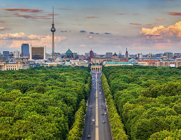 Blick auf Berlin zum Fernsehturm
