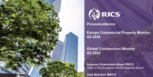 Ankündigung der Pressekonferenz von RICS
