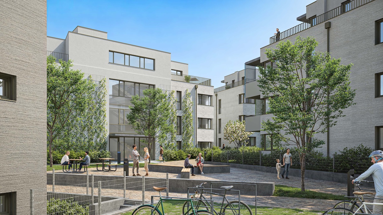 Visualisierung des Wohnhauses in Mödling