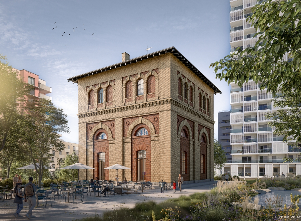 Der Wasserturm revitalisiert – Rendering