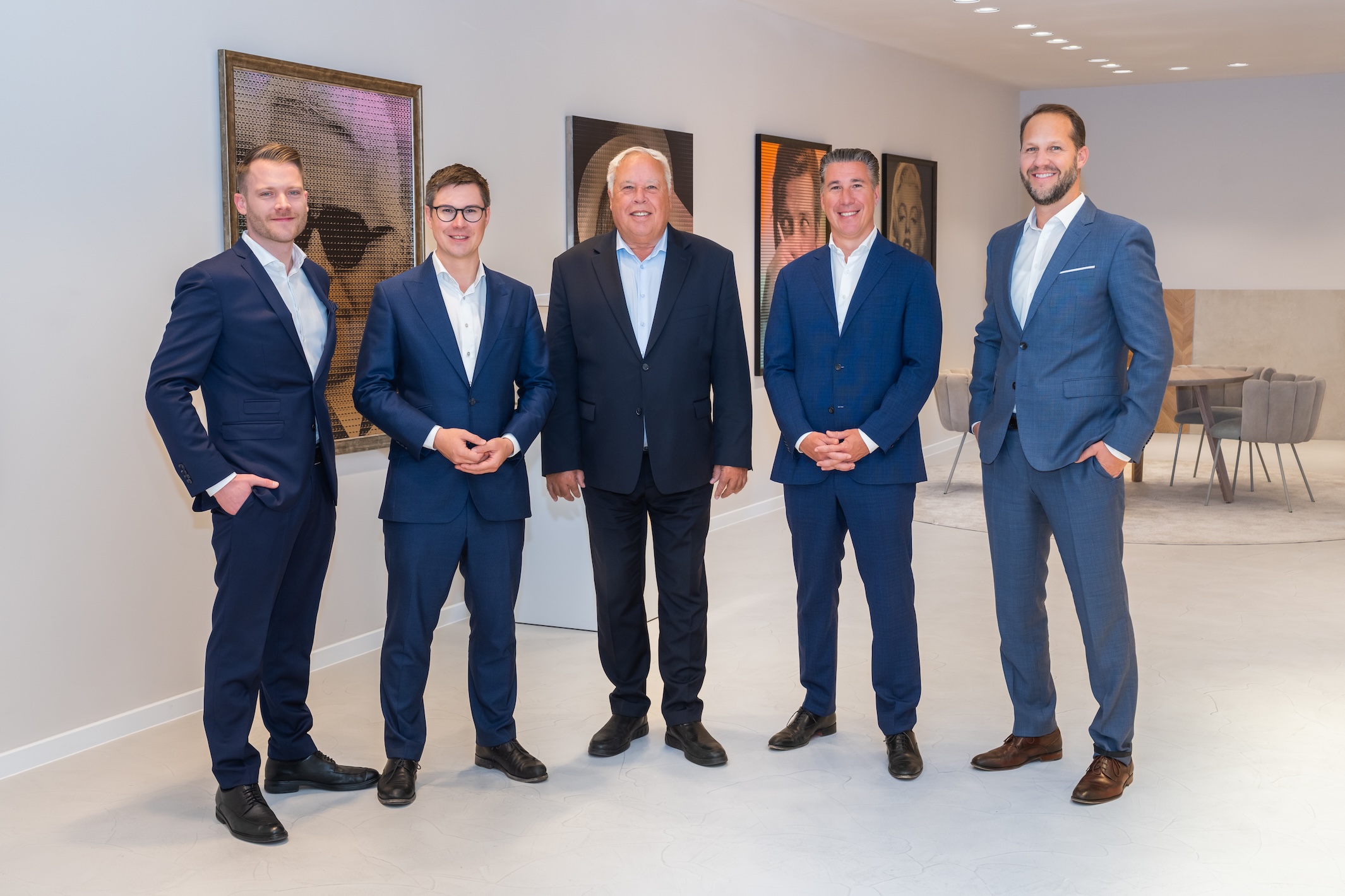 Geschäftsführung der 3SI Immogroup. V.l.n.r.: Marcus Scholz, Claus Schmidt, Harald Schmidt, Michael Schmidt, Christian Ziegler