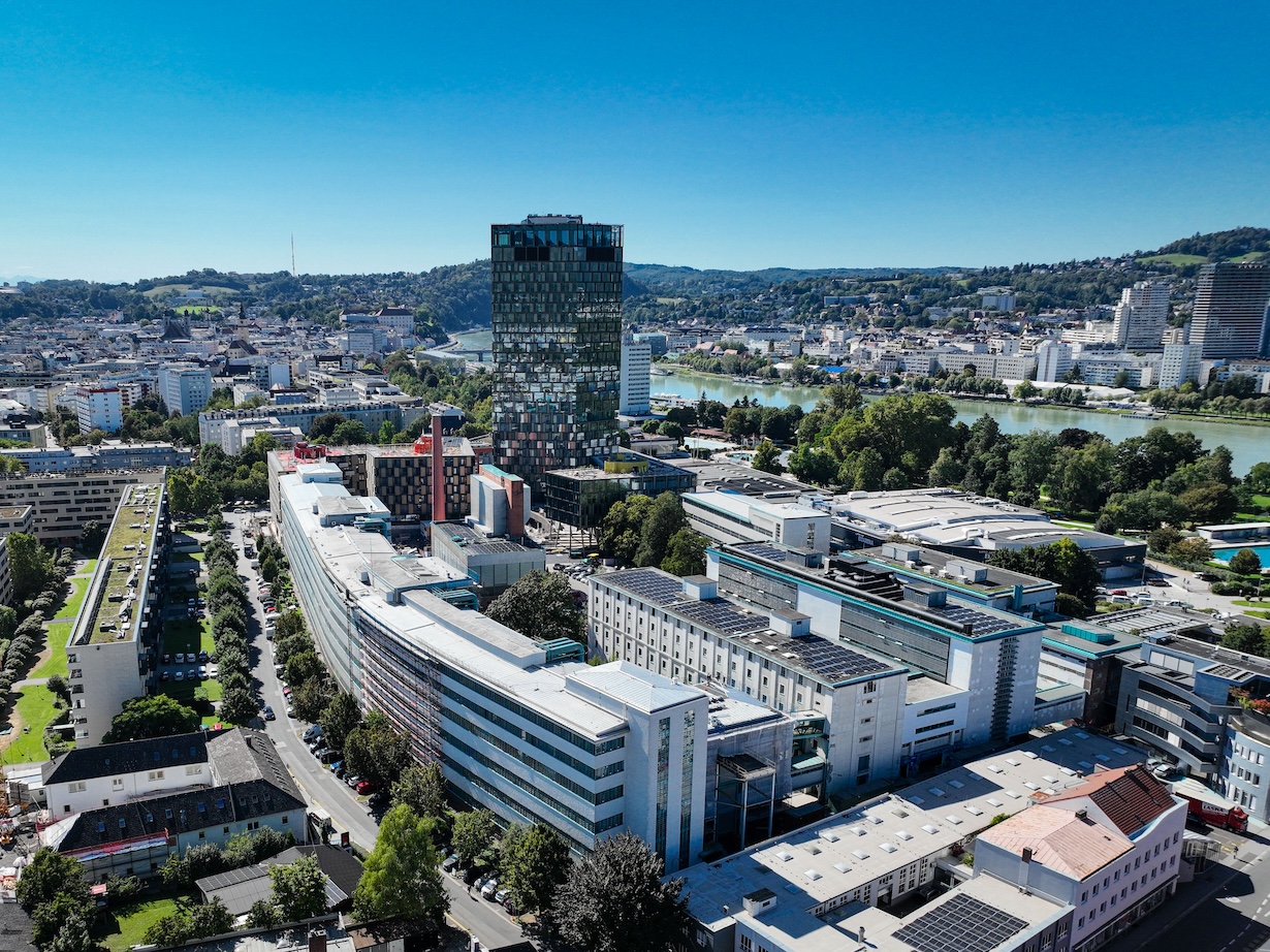 Die Tabakfabrik Linz mit dem Quadrill