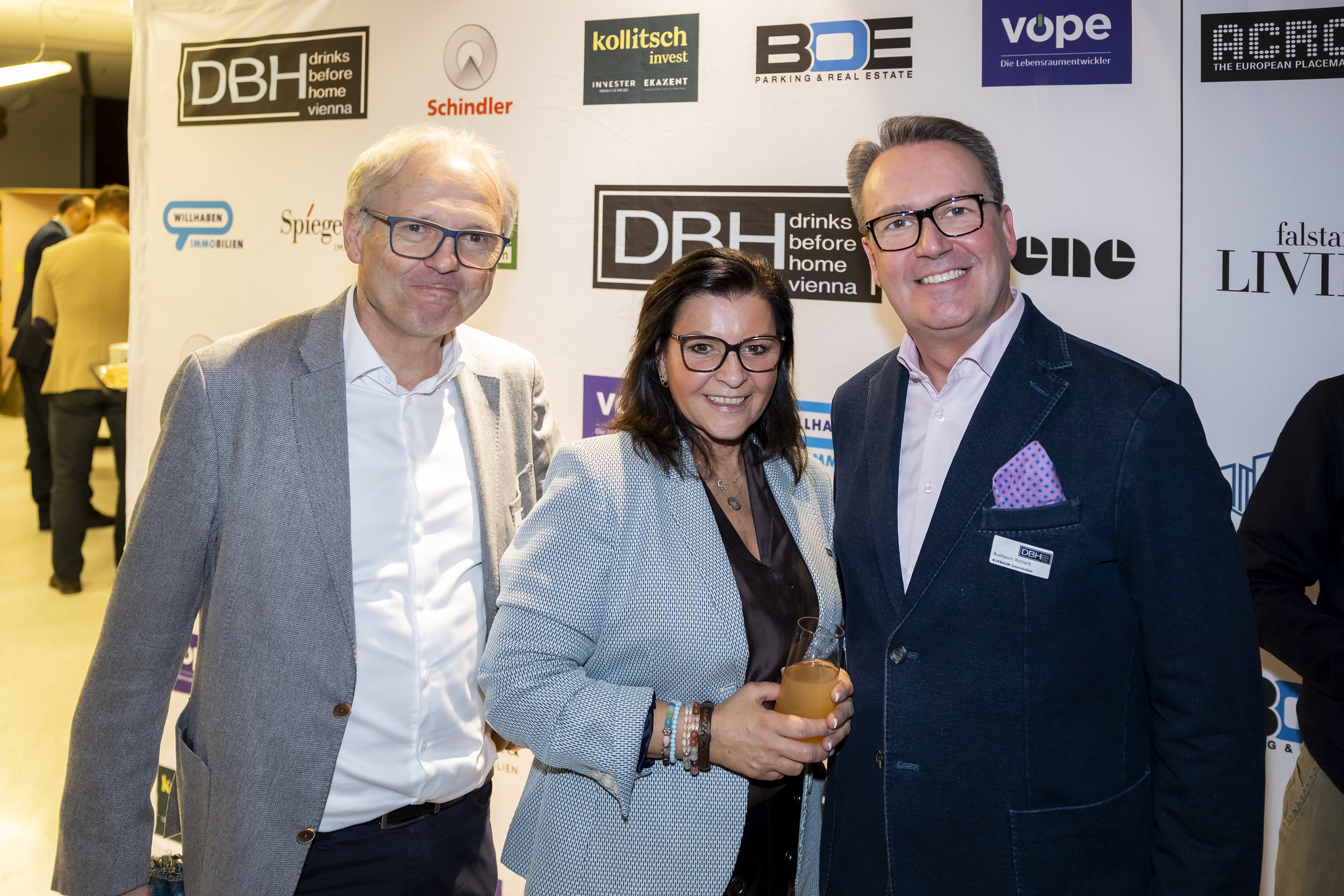 Karl Derfler (ADEQAT Investment Services), Simone Schwabe, Richard Buxbaum (Buxbaum Immobilien)