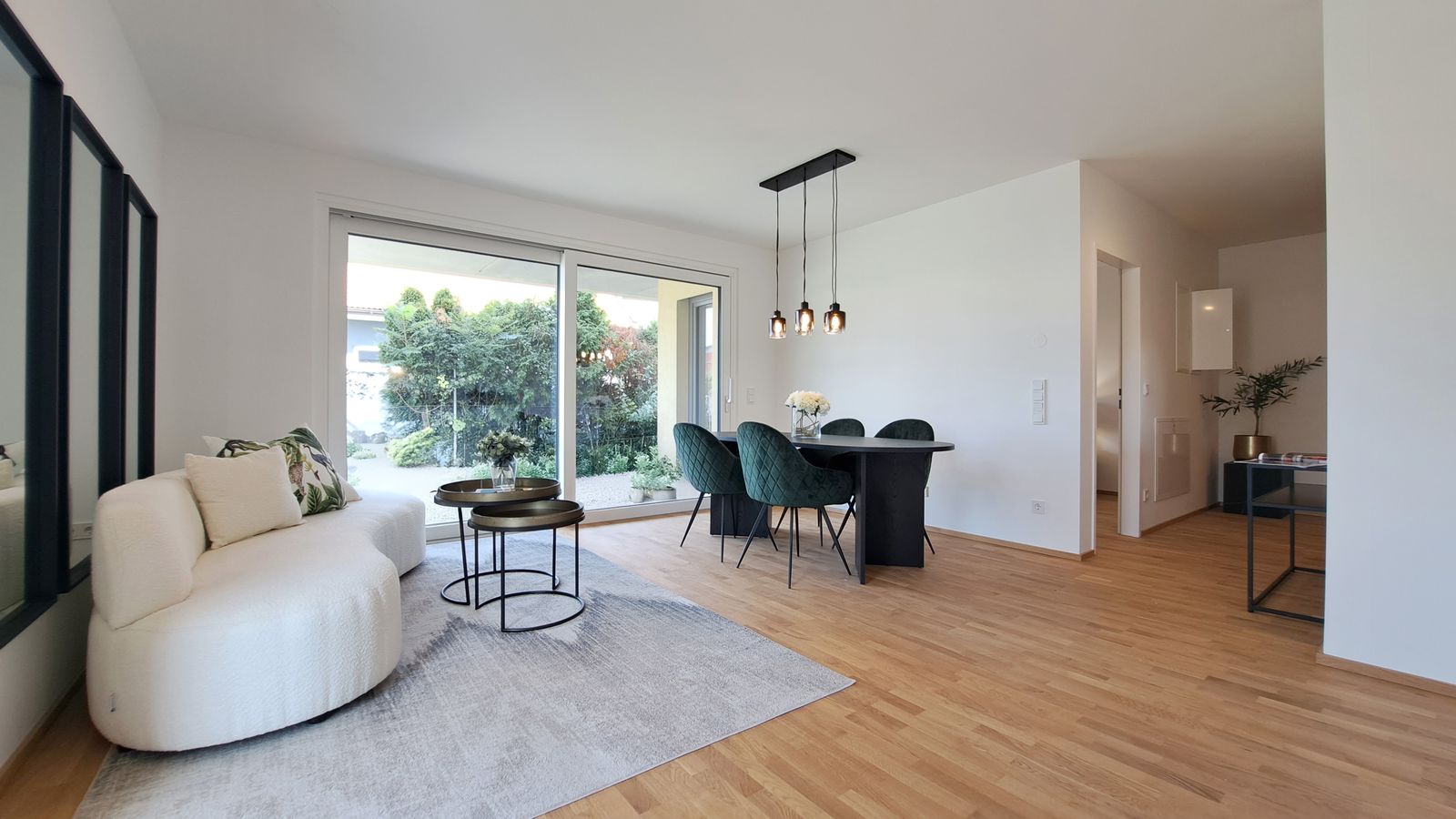 Blick in die Wohnung im Projekt