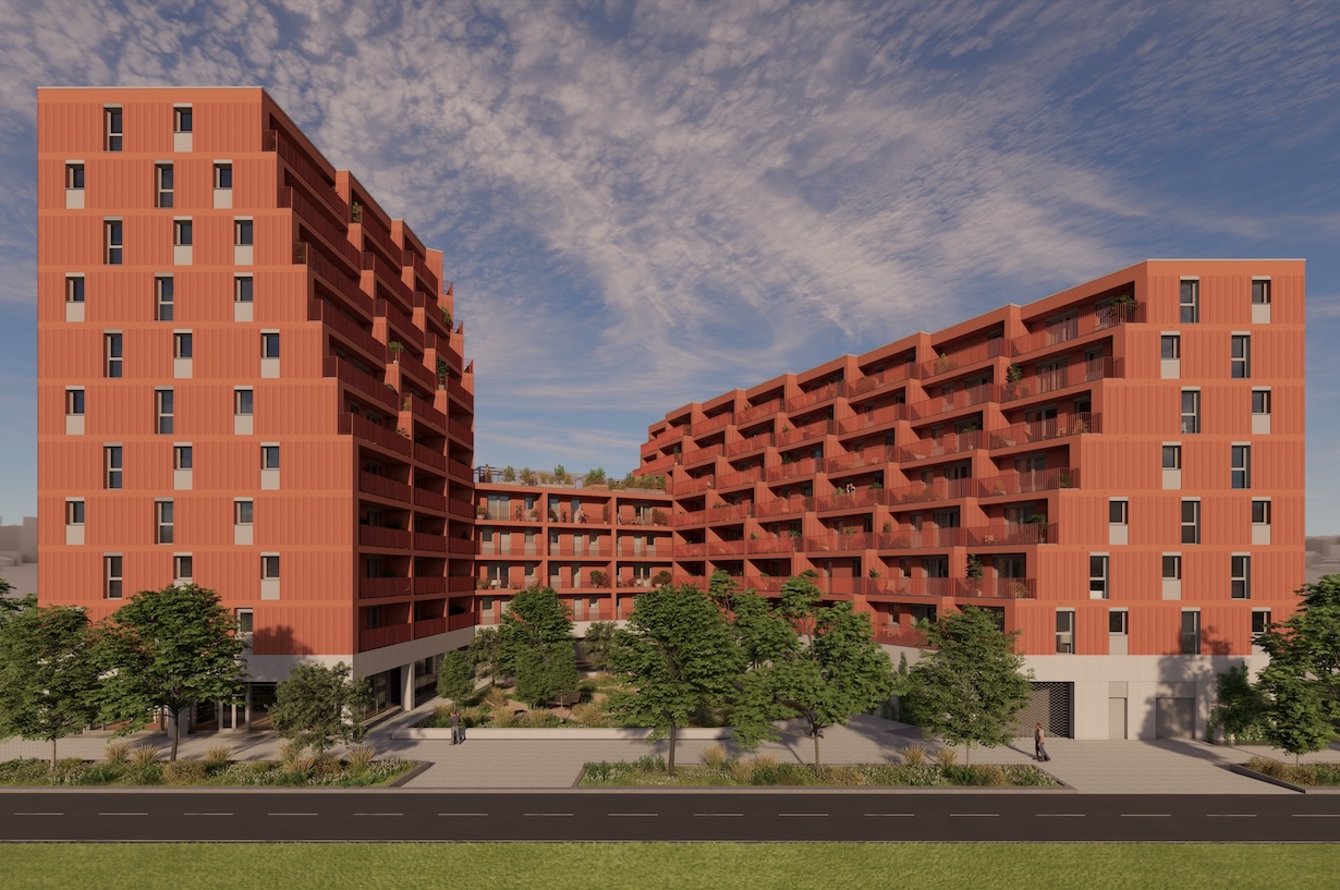 Bild vom neuen ÖBB Wohnbauprojekt