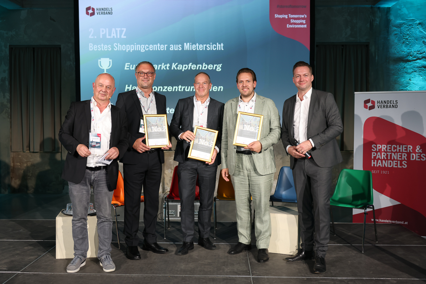 Die Sieger des SCPROE2025 in der Kategorie Fachmarktzentren