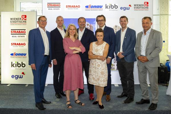 Nordbahnviertel: Gleichenfeier für 12 Wohnprojekte