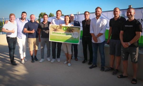 Scheckübergabe OÖ Kinderkrebshilfe