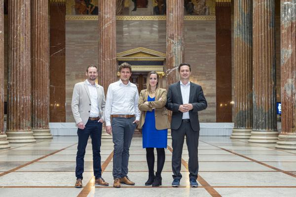 v.l.n.r.: Christoph Kast, Gernot Zechmeister, Simone Rongitsch, Matthias Plattner Copyright: Markus Schieder