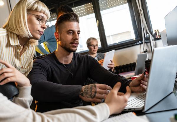 group of casual team workers and programmers worki 2023 09 22 21 38 35 utc