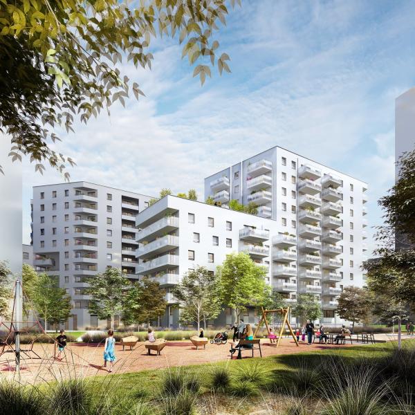 Nordbahnviertel: Gleichenfeier für 150 leistbare Wohnungen